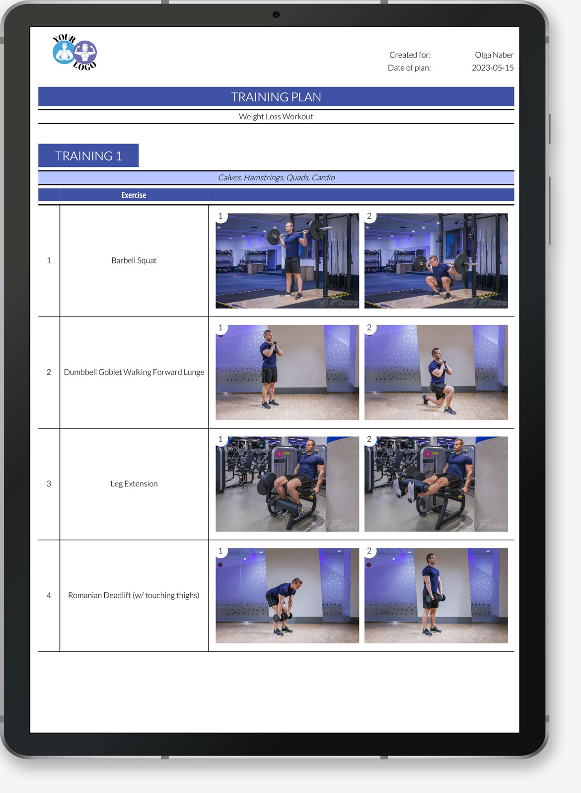 Create inspiring training plans