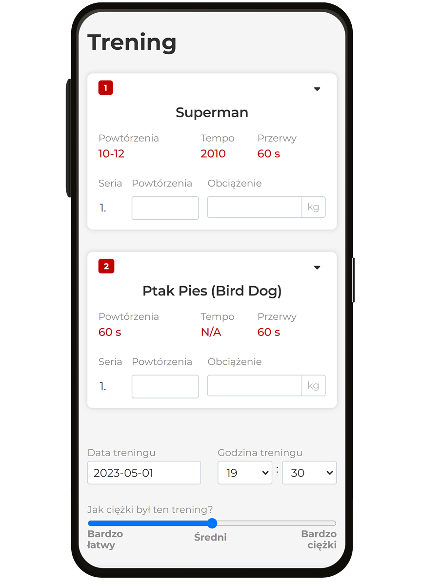 Fitebo - Aplikacja Klienta - Interaktywny dziennik treningowy